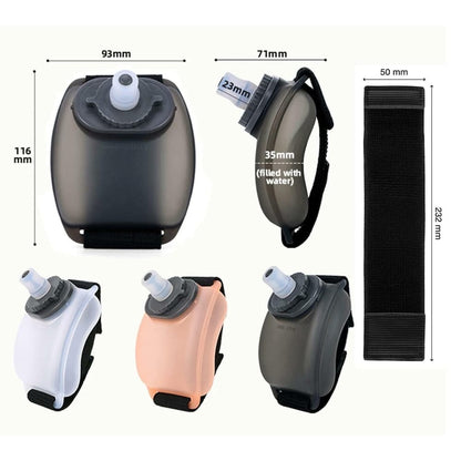 Running Wrist Water Bottle | Portable  | silicone | Running Cycling | Travel (200ml,7oz)