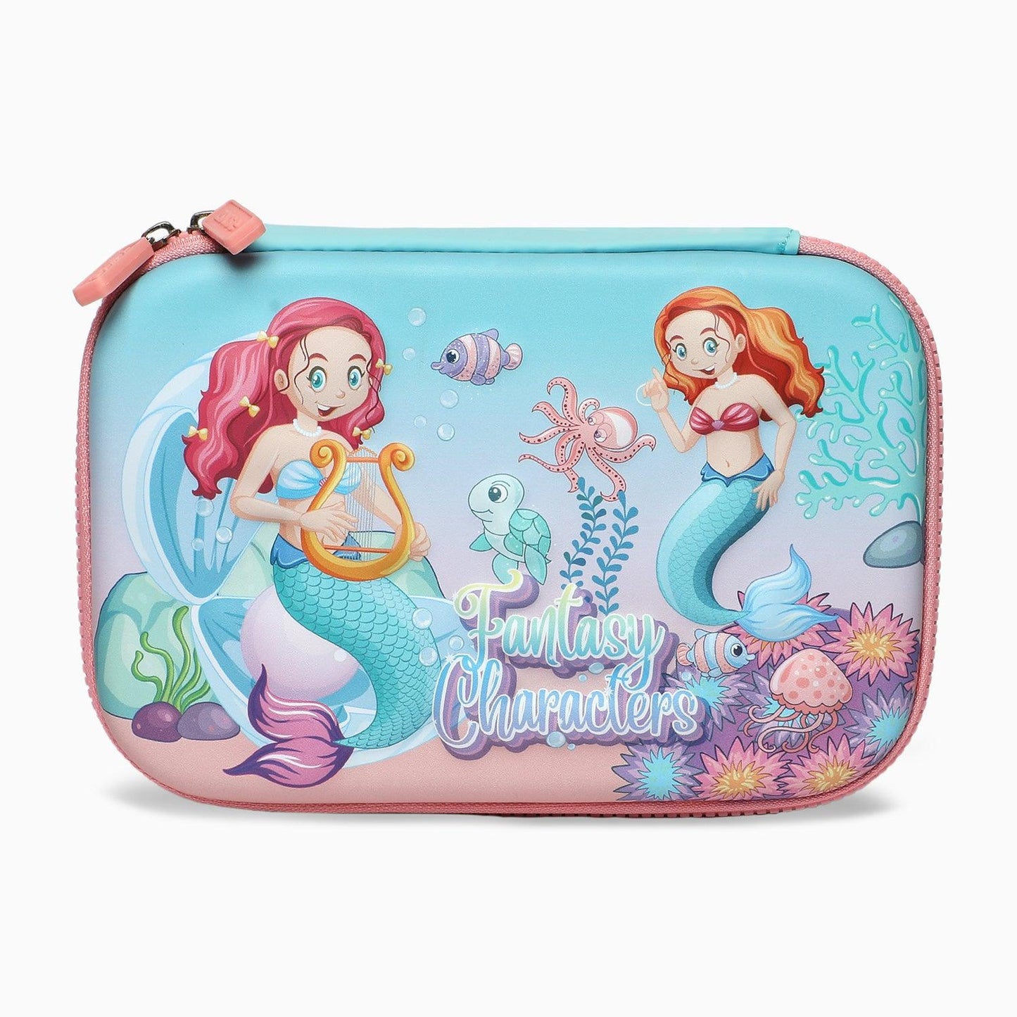 School Kids Hard Case mermaid Print Pencil Pouch big size - Kidspark