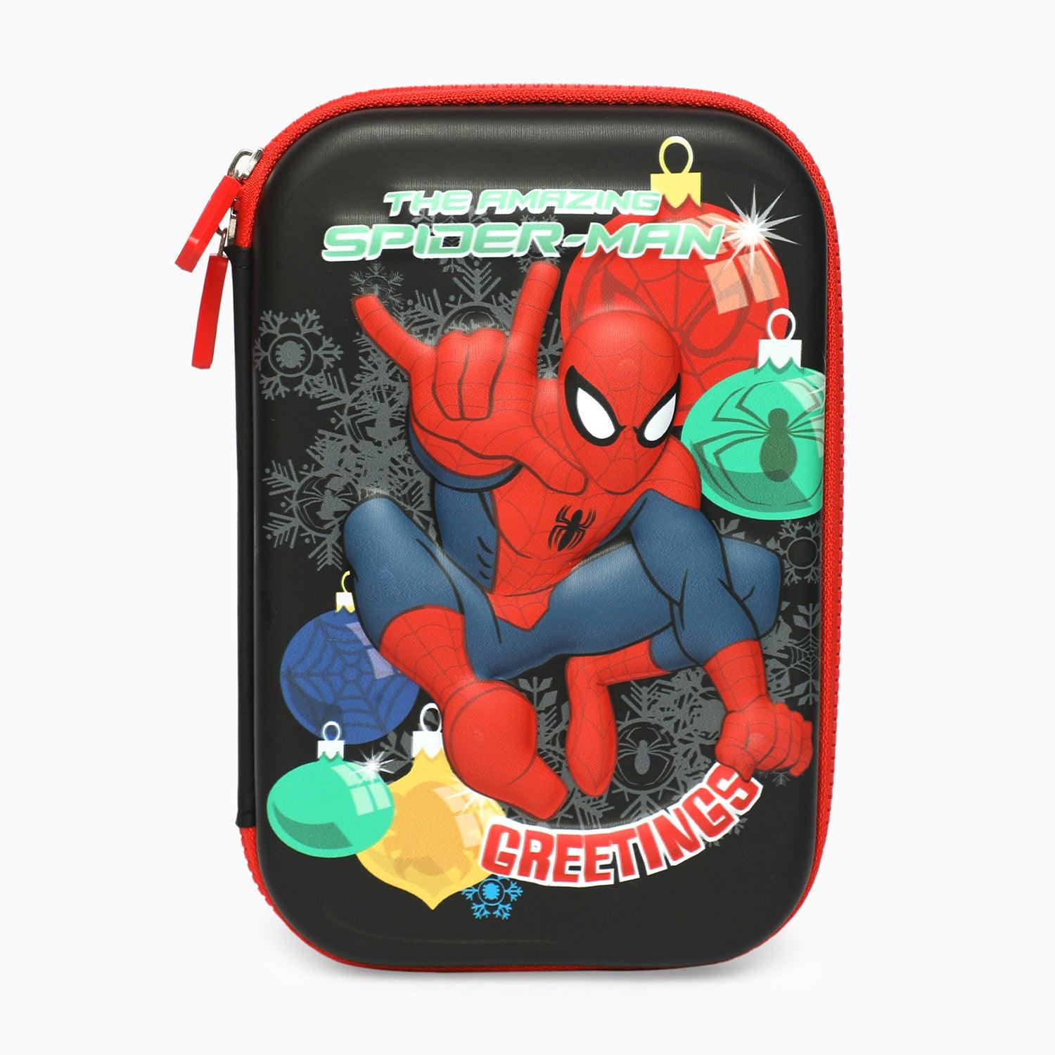 School Kids Hard Case spider-man Print Pencil Pouch big size - Kidspark