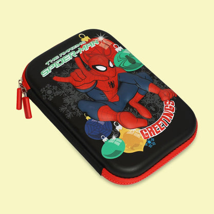 School Kids Hard Case spider-man Print Pencil Pouch big size - Kidspark