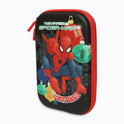 School Kids Hard Case spider-man Print Pencil Pouch big size - Kidspark