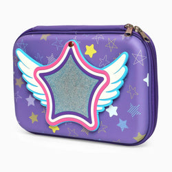 ZORSE School Kids Hard Case mirror Pencil Pouch (purple) - Kidspark