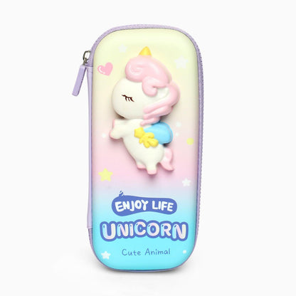 3D Squishy unicorn Pencil Case: Fun, Functional, and Portable for Kids small size - Kidspark