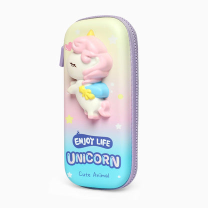 3D Squishy unicorn Pencil Case: Fun, Functional, and Portable for Kids small size - Kidspark