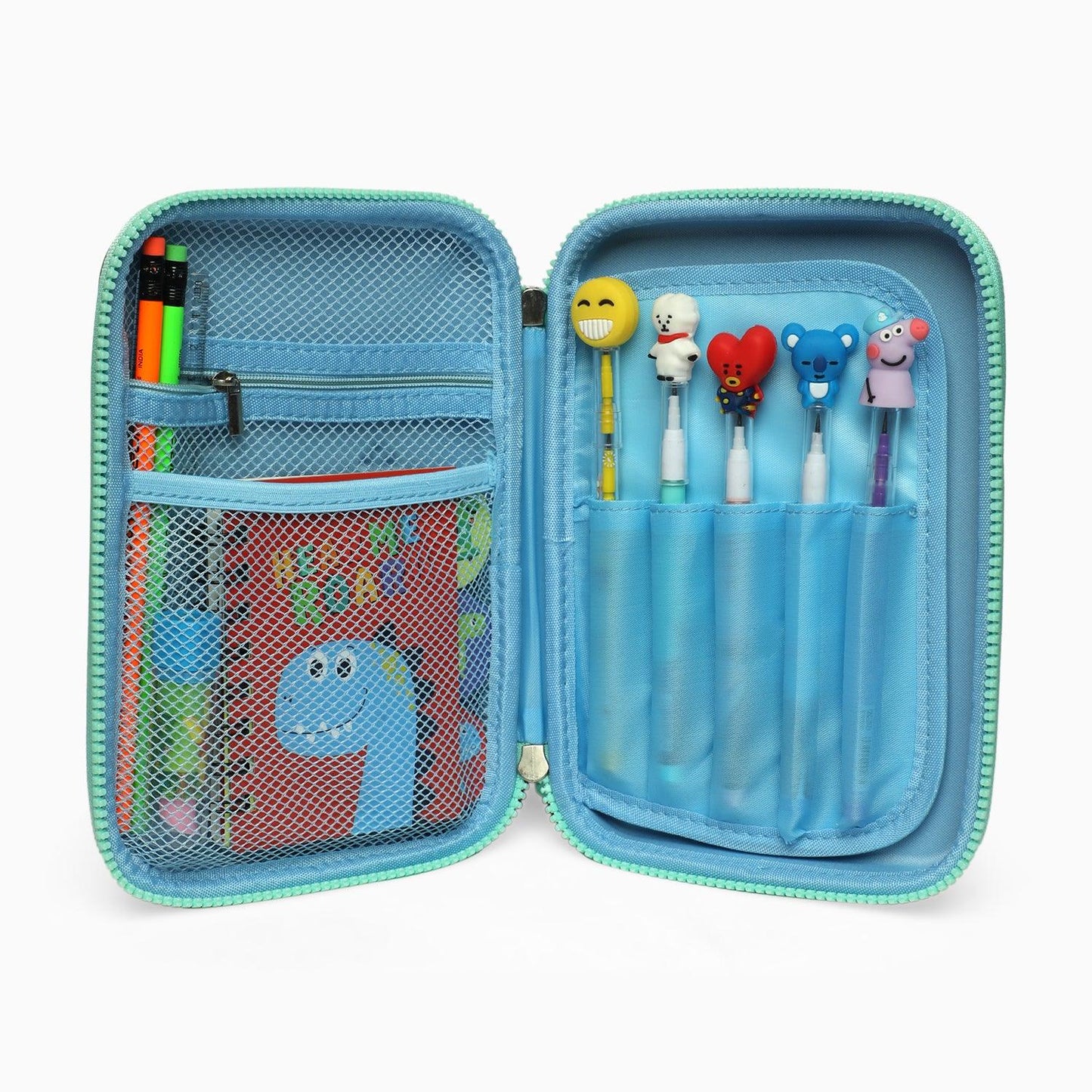 School Kids Hard Case dino Print Pencil Pouch big size - Kidspark