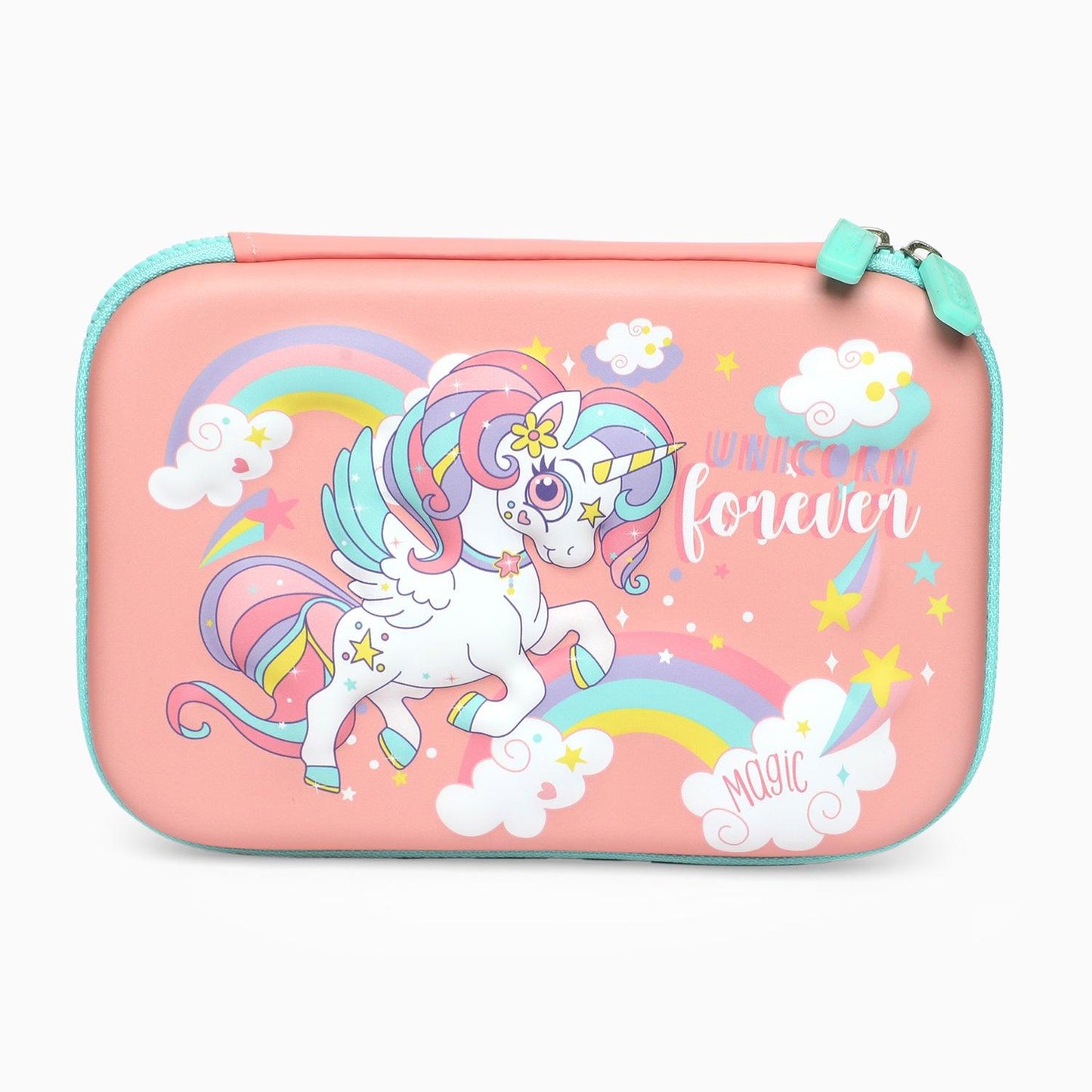 School Kids Hard Case unicorn Print Pencil Pouch big size - Kidspark