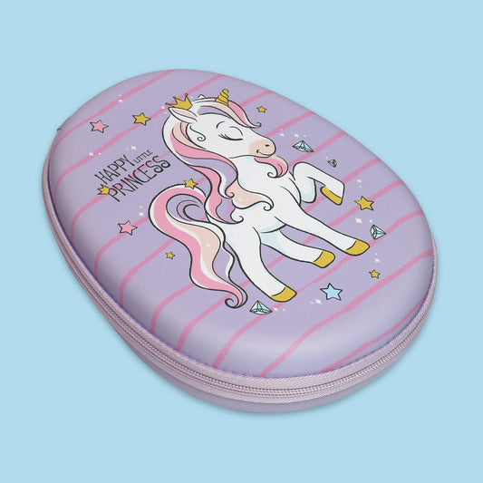 ZORSE OVAL unicorn  hard pencil case with multipurpose use