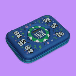 ZORSE Rectangle Shaped Hard Case calculator pencil Pouch (blue) - Kidspark