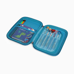 ZORSE Rectangle Shaped Hard Case calculator pencil Pouch (blue) - Kidspark