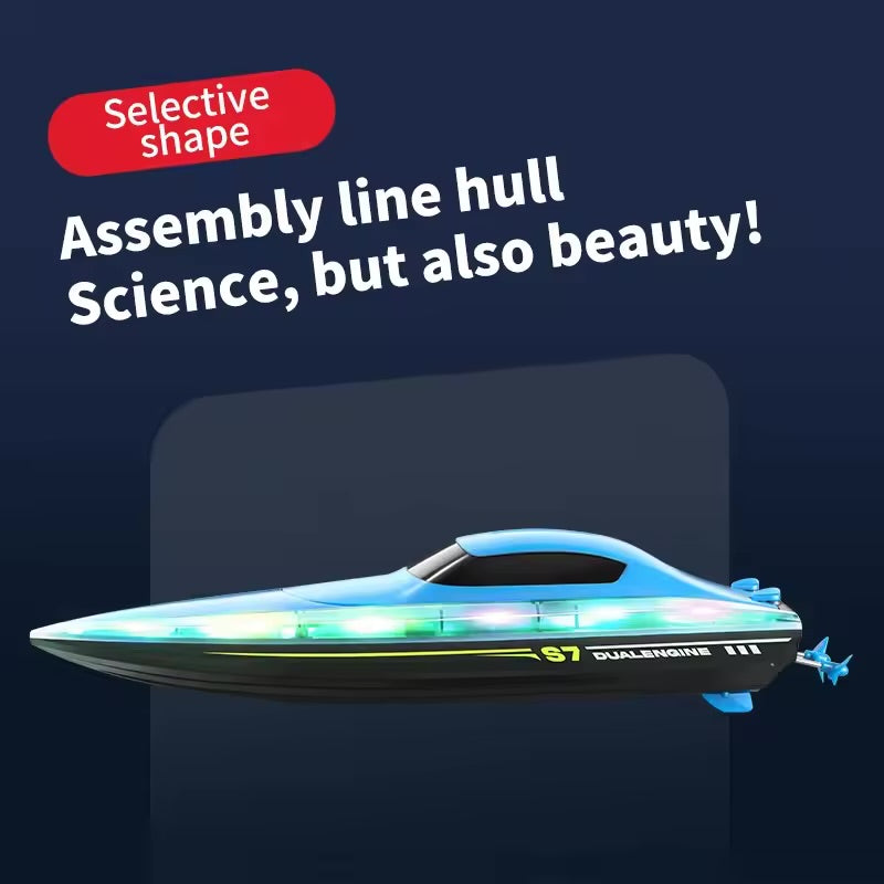Speed boat | remote control | dual motor | nightlight