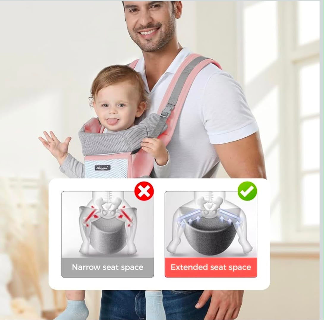 Kidspark nurture pro | premium baby carrier | 360’ positions | wider hip seat | comfort