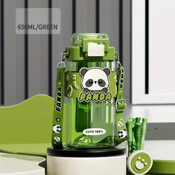 Cute panda bamboo style sipper 🐼- 650 ml - Kidspark