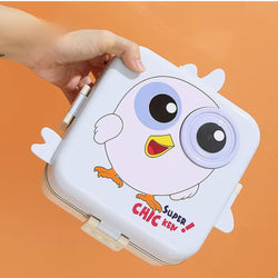 Eye chic, plastic,5 compartment, leak- proof, 800 ml lunchbox (BPA Free) - Kidspark