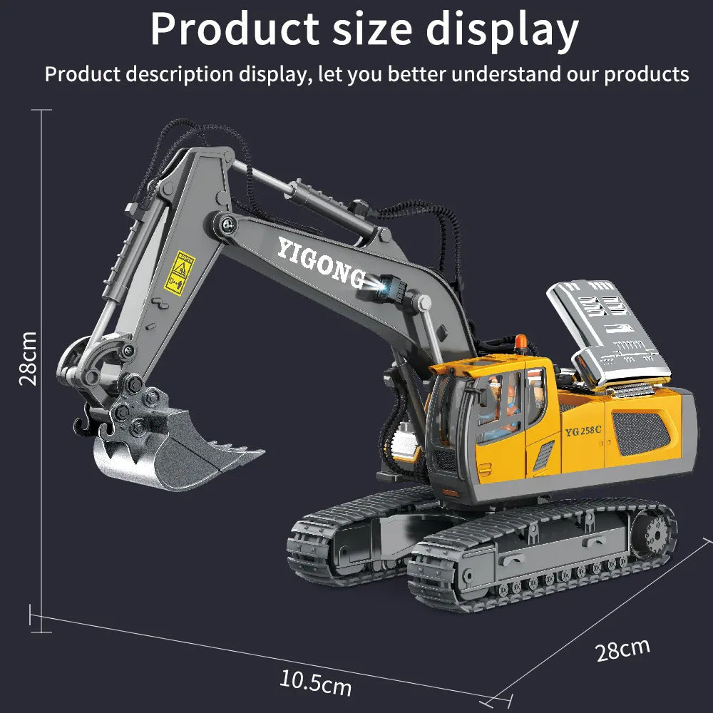 Yigong 11 CH Remote Control 1:18 scale die cast excavator