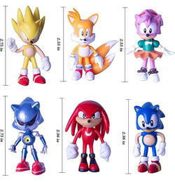 Sonic the hedgehog family figure set