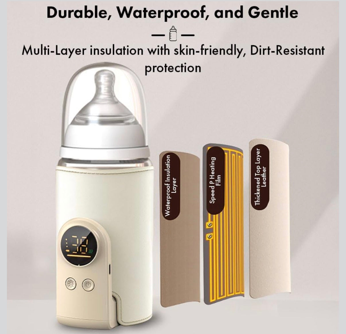 Portable Baby Bottle Warmer | type C | 6000 mah | LED