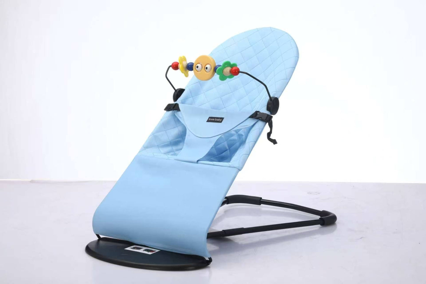Kidspark Infant Natural Swing Bouncer | Compact | Foldable and Multi Recline Back | Removable Toybar/Fidget Bar | 0-9 months
