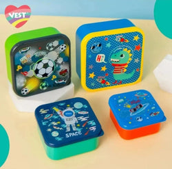 Vest - Lunchbox Set | 4pcs | BPA Free - Kidspark