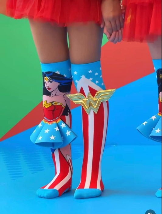 Premium quality 3D Wonder Woman knee high socks