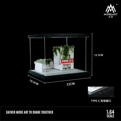 MoreArt MO960202 1:64 Street Scene Diorama with LED Lighting Display Base