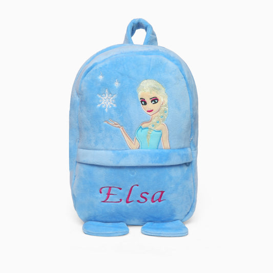 Kids School Elsa  FUR cartoon bag pack  (2-6 Years) big size
