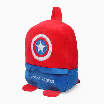 Kids School captain-america FUR cartoon bagpack (2-6 Years) big size - Kidspark