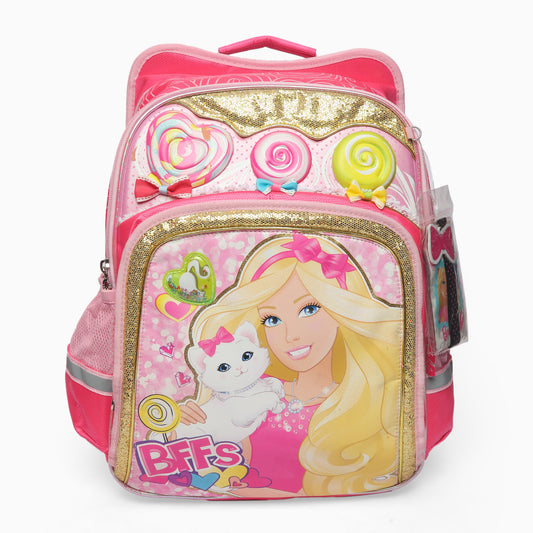 Premium Quality Barbie Princess Bag For School Student (pink)