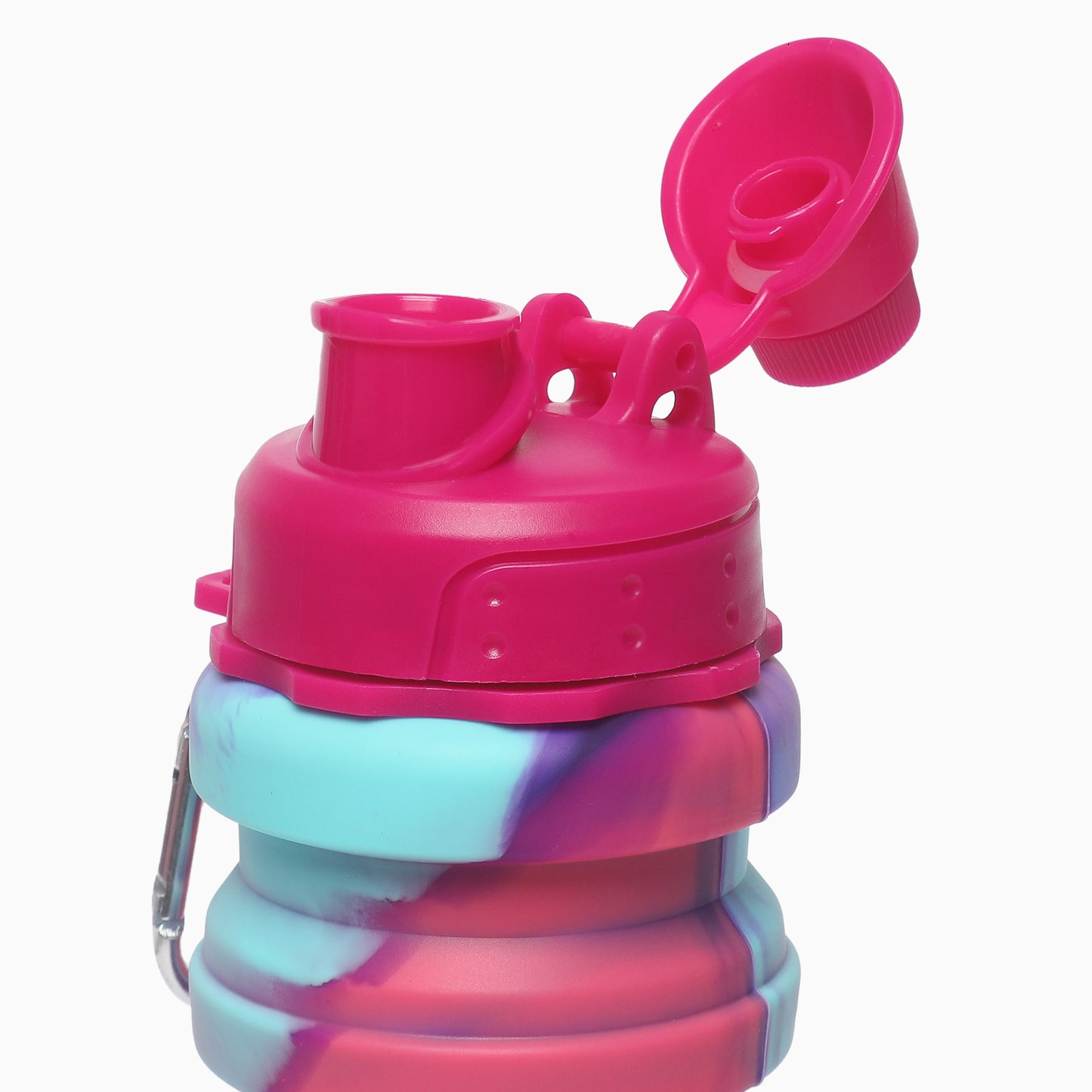 Silicone Expandable and Foldable Water Bottle - 500ml (pink) - Kidspark