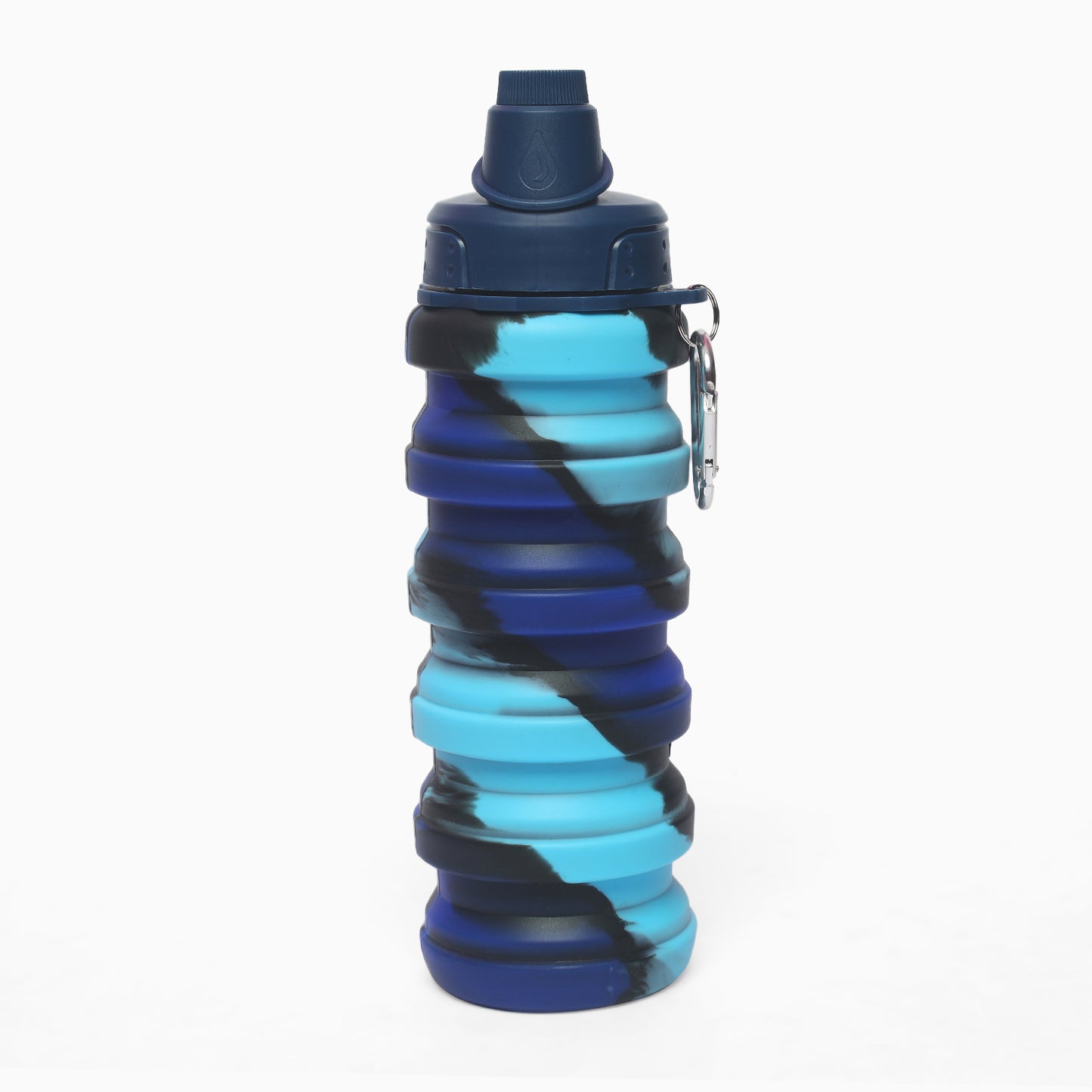 Silicone Expandable and Foldable Water Bottle - 500ml (blue) - Kidspark