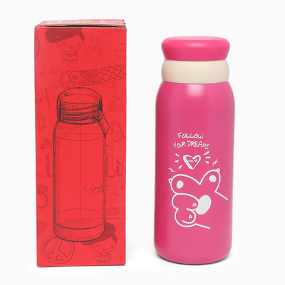 Stainless Steel Double-Wall Vacuum Insulated Bottle (430ml) For Kids (magenta) - Kidspark