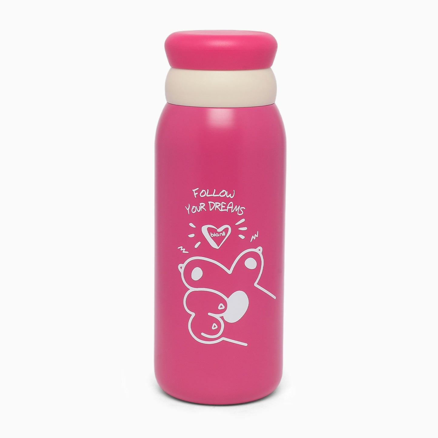 Stainless Steel Double-Wall Vacuum Insulated Bottle (430ml) For Kids (magenta) - Kidspark