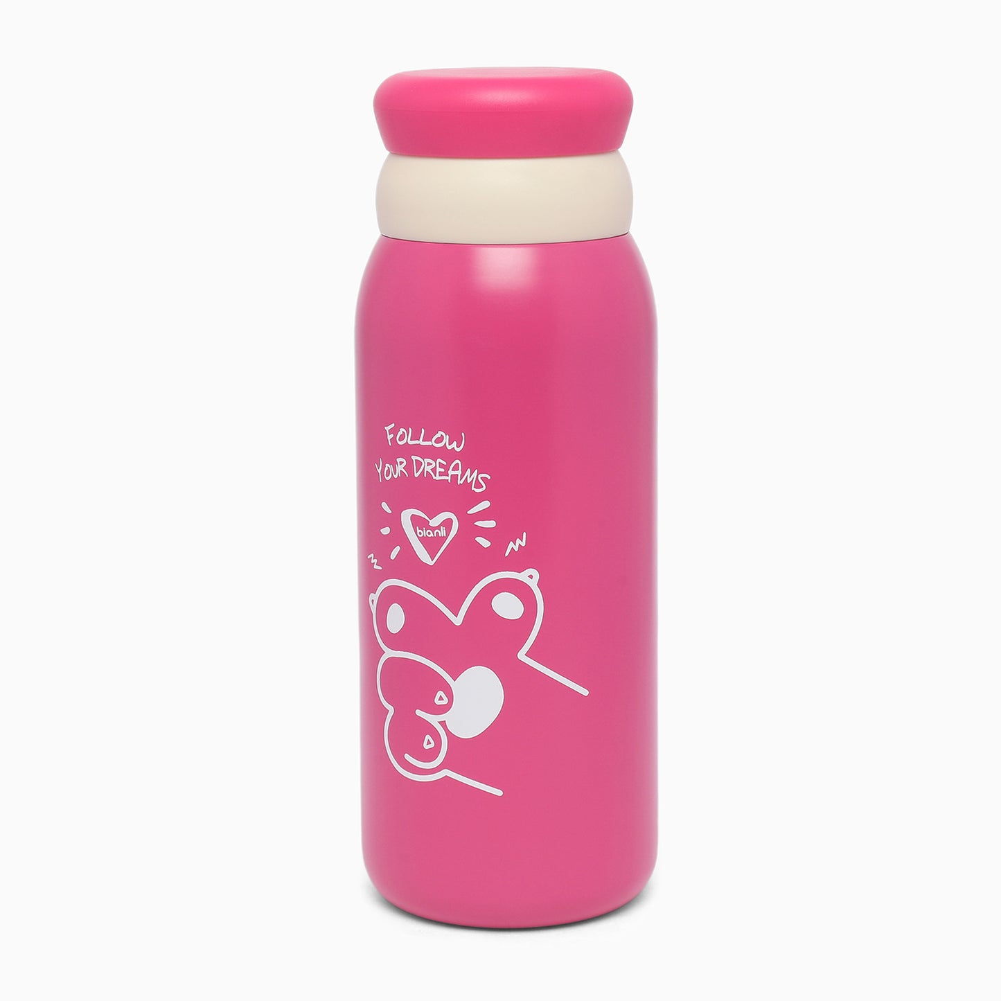 Stainless Steel Double-Wall Vacuum Insulated Bottle (430ml) For Kids (magenta) - Kidspark