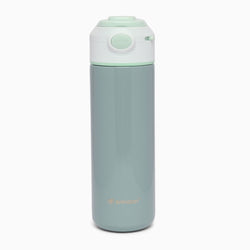 Premium quality vacuum stainless steel insulated sipper bottle lockable popup lid- 450ml (pewter grey) - Kidspark