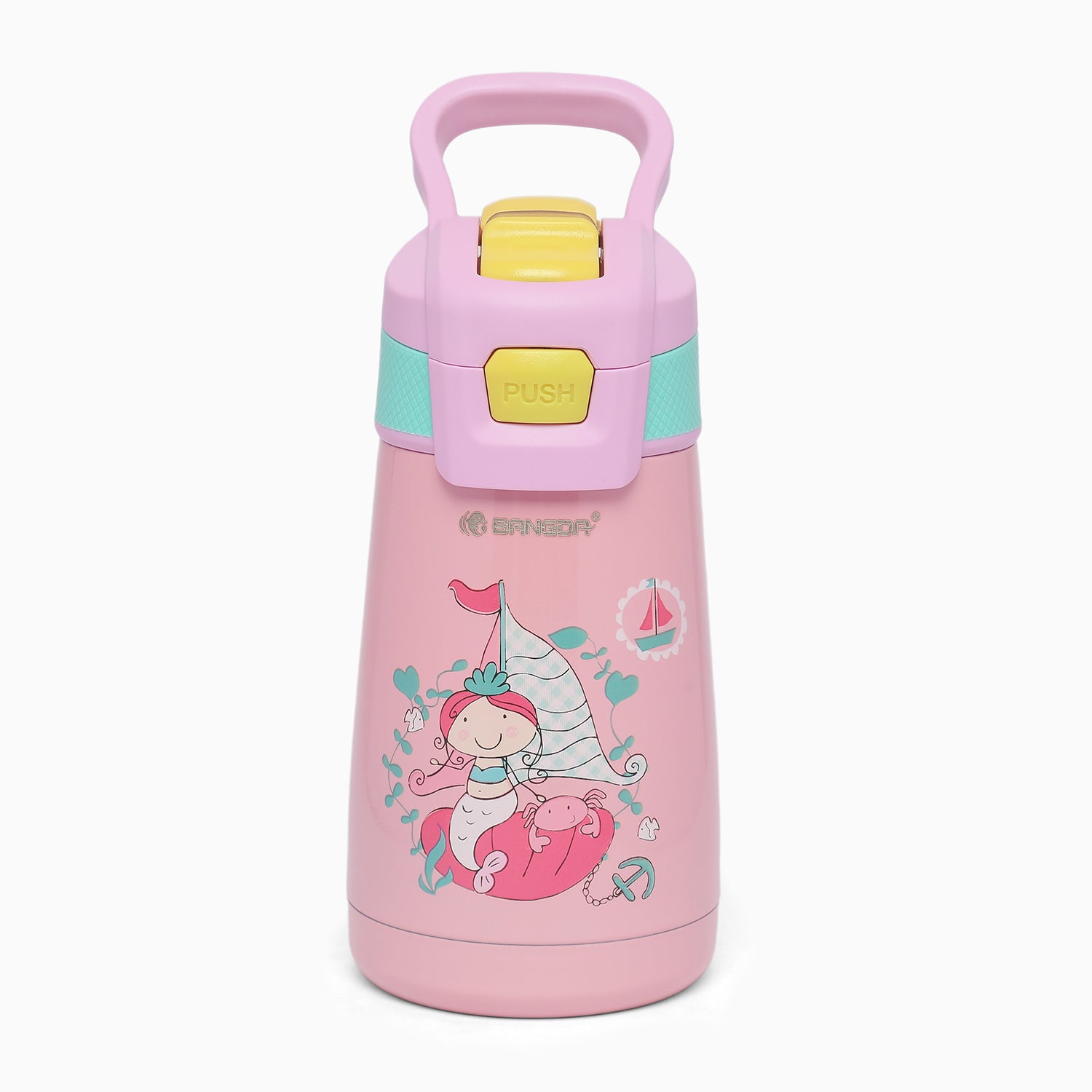 Mermaid Themed 350ml Vacuum Insulation Cup sipper Water Bottle