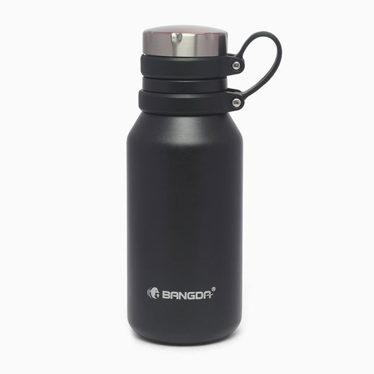 Superior 316 Stainless Steel Vacuum Insulated Thermal Flask Insulated Water Bottle 500ml (Asphalt black) - Kidspark