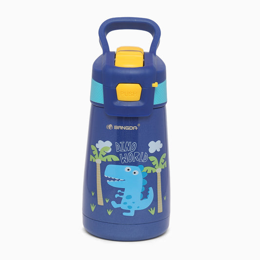 Dino Themed 350ml Vacuum Insulation Cup sipper Water Bottle