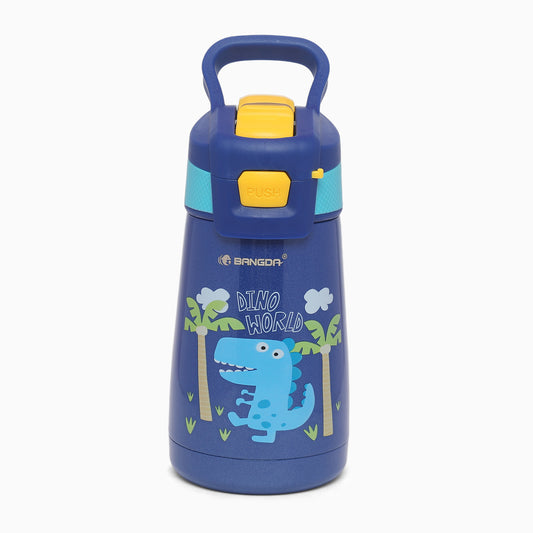 Dino Themed 350ml Vacuum Insulation Cup sipper Water Bottle - Kidspark