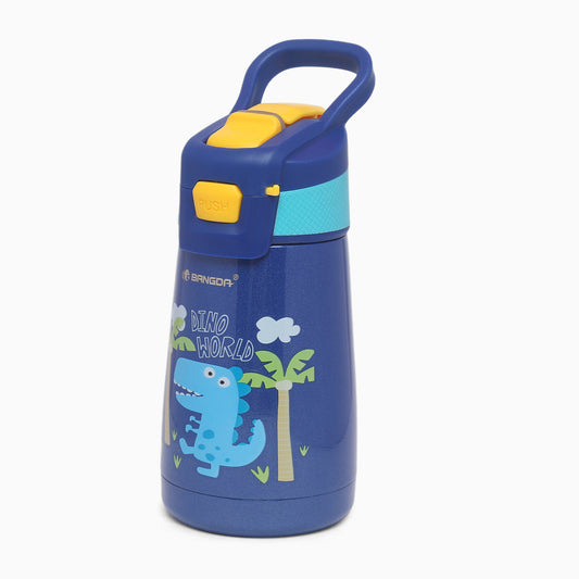 Dino Themed 350ml Vacuum Insulation Cup sipper Water Bottle - Kidspark