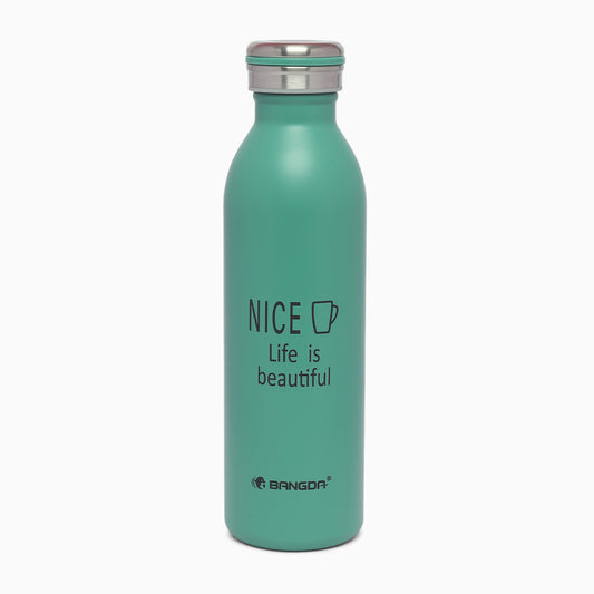 Premium quality insulated vacuum 316 stainless steel thermos bottle 600ml dark green variant - Kidspark