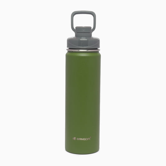 thermos vacuum insulated 316 stainless steel sports bottle 660ml forest green