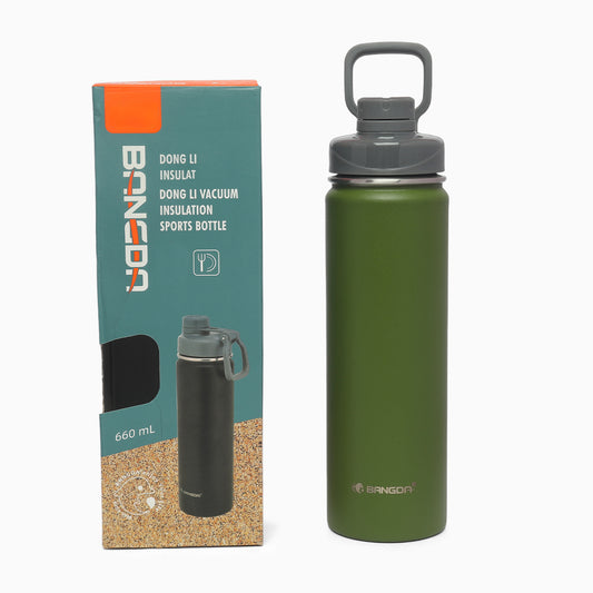 thermos vacuum insulated 316 stainless steel sports bottle 660ml forest green - Kidspark