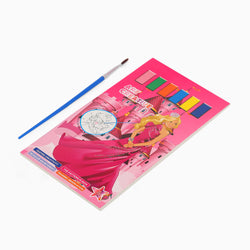 paint book with printed pages & inbuilt color -random girl print-for your painting solutions - Kidspark