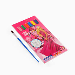 paint book with printed pages & inbuilt color -random girl print-for your painting solutions - Kidspark