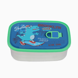 Dino Stainless-Steel 2 compartment Lunch Box for Kids - Kidspark