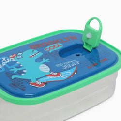 Dino Stainless-Steel 2 compartment Lunch Box for Kids - Kidspark