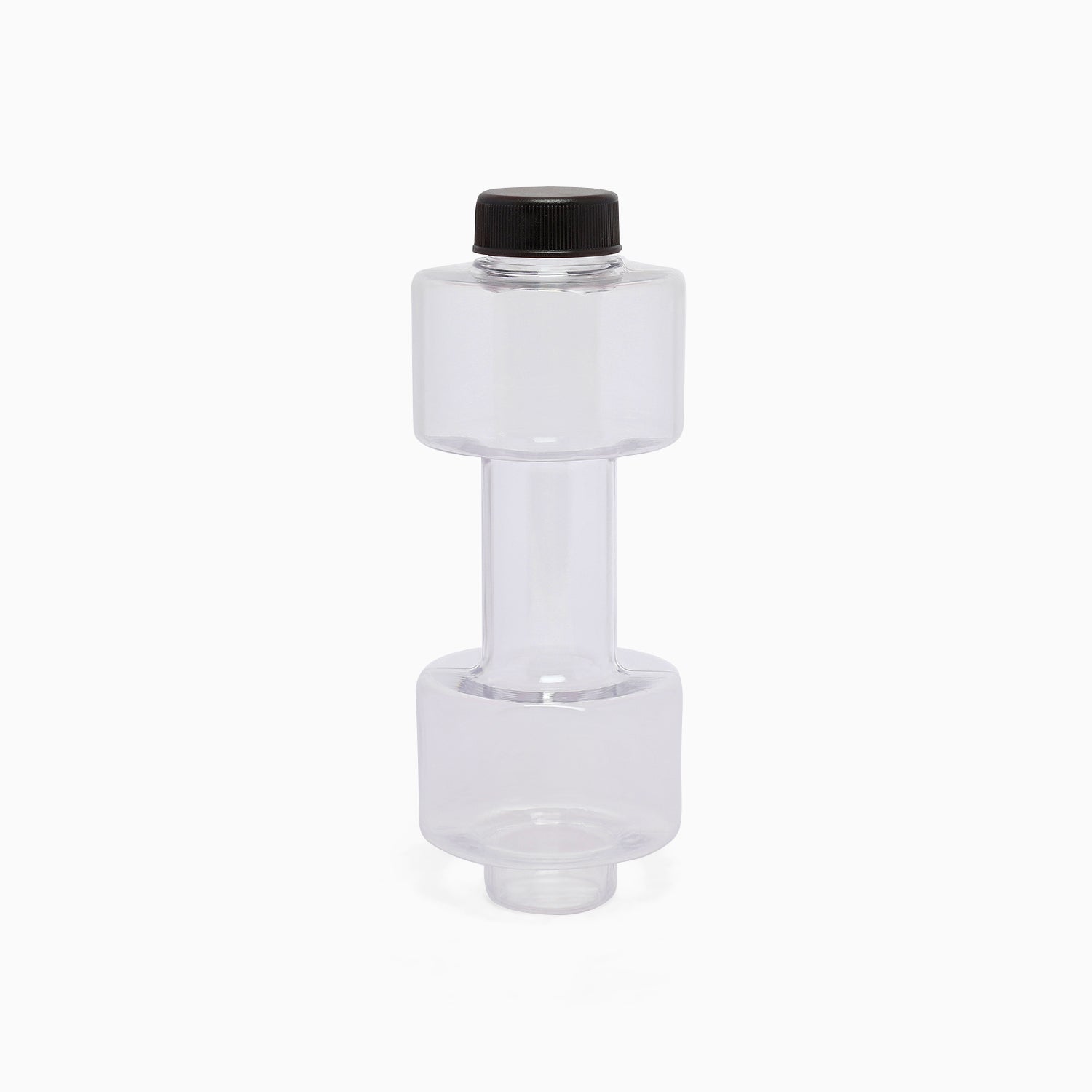 Plastic dumbbell bottle for your inner gym freak - 550 ml (white) - Kidspark