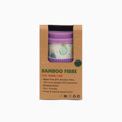 Eco-friendly Bamboo fibre Travel Coffee Mug for the best of journeys (purple-pine) - Kidspark