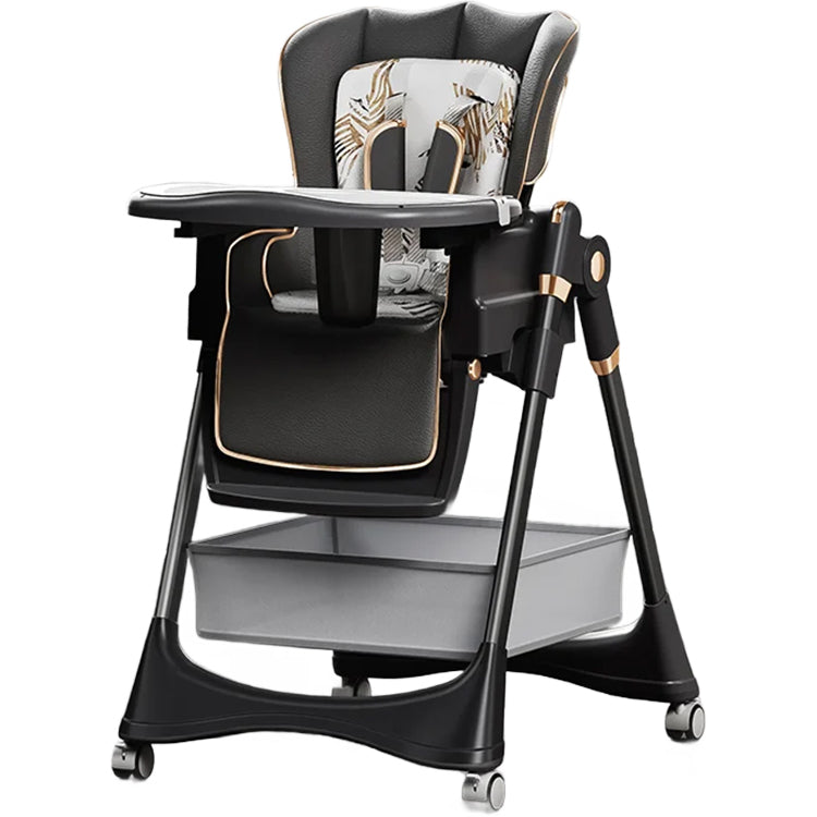 4-in-1  padded Convertible High Chair for Kids Adjustable Baby Feeding Chair with Swing | Recline | Detachable Tray | 5-Point Harness | Foldable Design | Multi-Height & Footrest Settings 6 Months to 5 Years | luxury