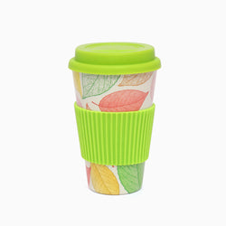 Eco-friendly Bamboo fiber Travel Coffee Mug (Green) - Kidspark