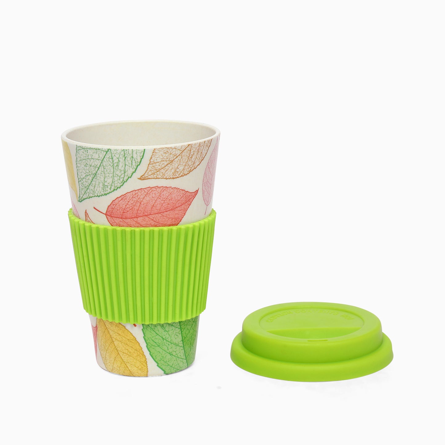 Eco-friendly Bamboo fiber Travel Coffee Mug (Green) - Kidspark